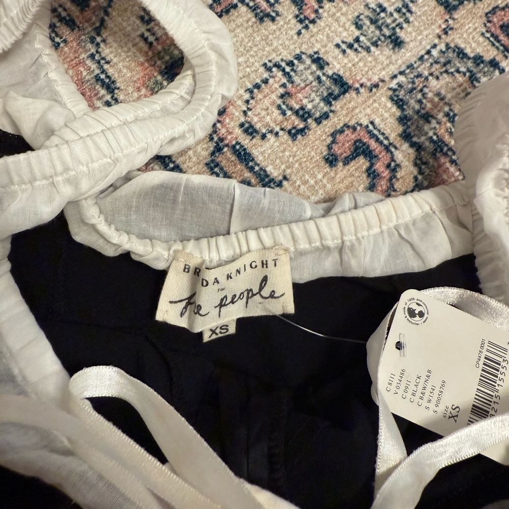 Limited Edition Free People Black and White Tank Top - Picture 3 of 11